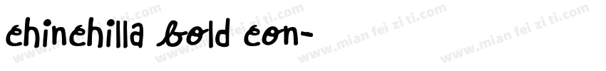 chinchilla bold con字体转换